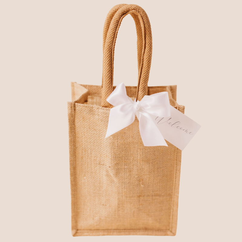 Natural Jute Welcome Gift Bags | Eco-Friendly & Elegant